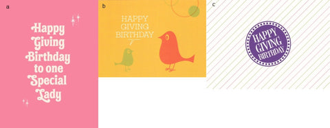 HGB Mini Pink, Bird and Purple Cards